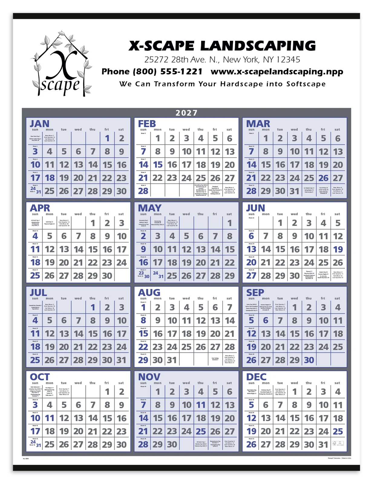Span-A-Year Calendar