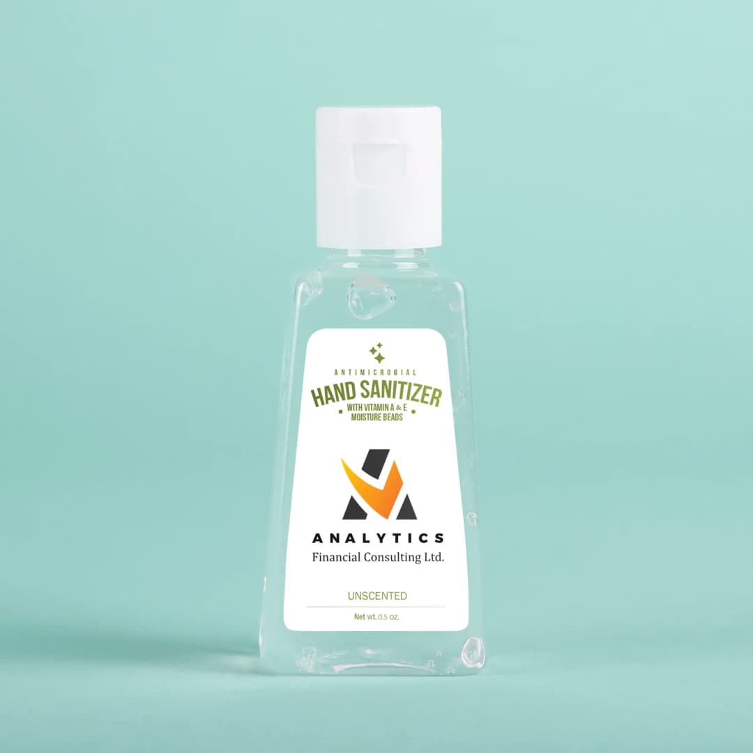Hand Sanitizer Gel: 1 Oz Triangle Bottle